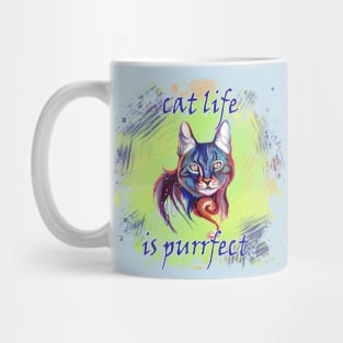 Cat Life Is Purrfect Mug